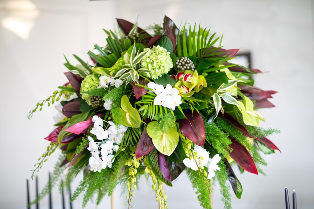 bouquet of exotic flowers used in one of my luxurious wedding that I planned