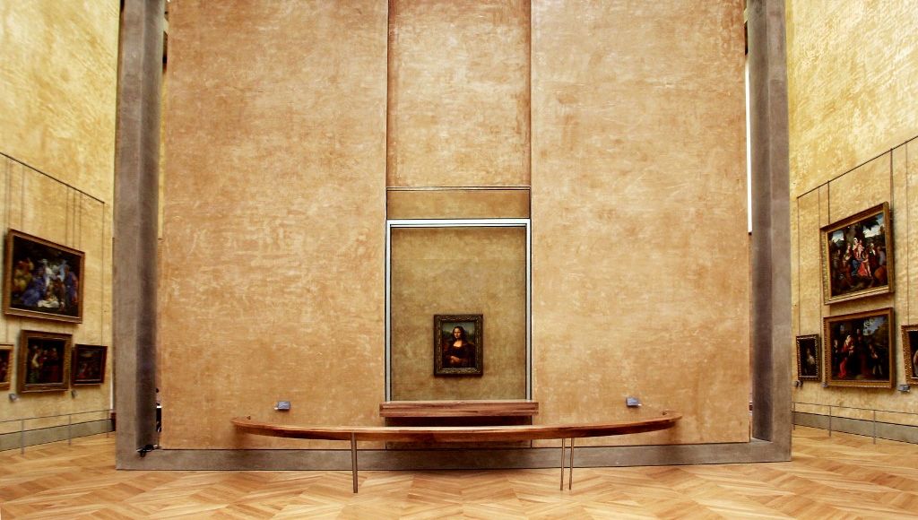 salle du Louvre Mona Lisa