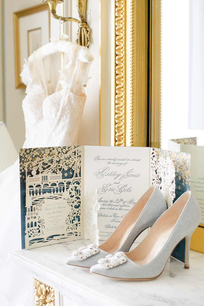 Wedding invitation - wedding stationery at luxury event in France